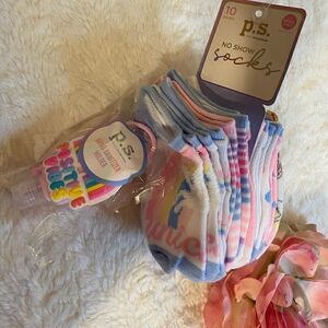 P.S. from Aeropostale  Girls 10 pairs  Socks-S